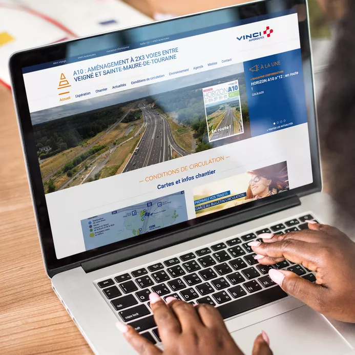site internet VINCI Autoroutes A10