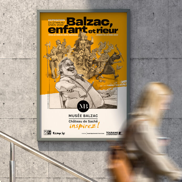 Musée Balzac - affiche Balzac, enfant et rieur : voyage au cœur des Contes drolatiques