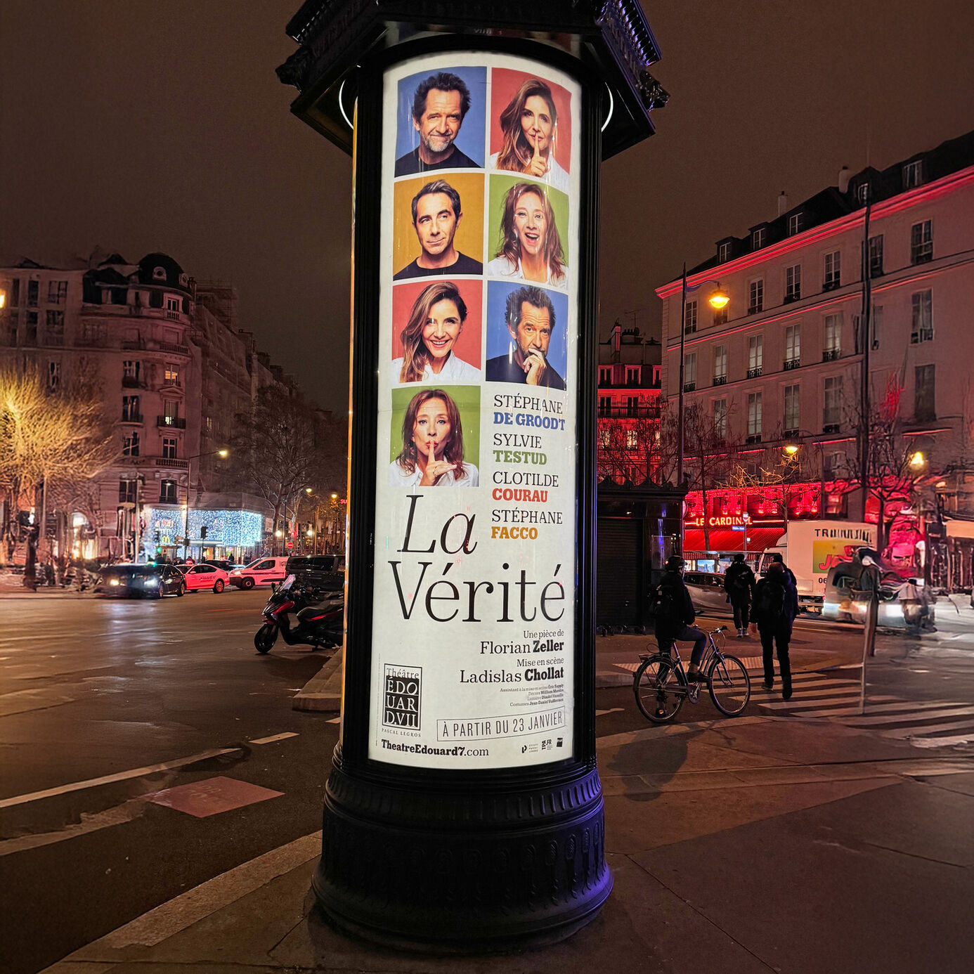 Affiche de théâtre La Vérité 2