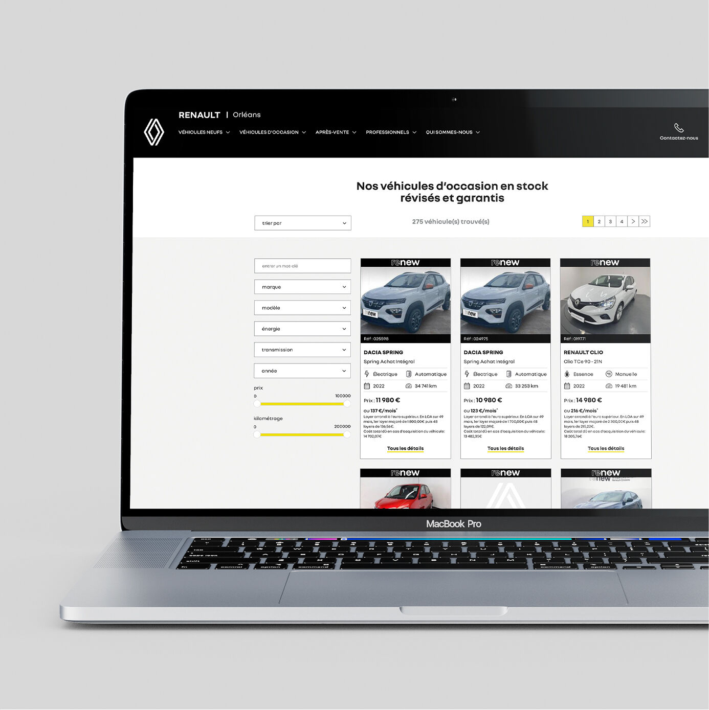 Recherche véhicule d'occasion